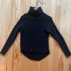 Black Knit Turtleneck Sweater